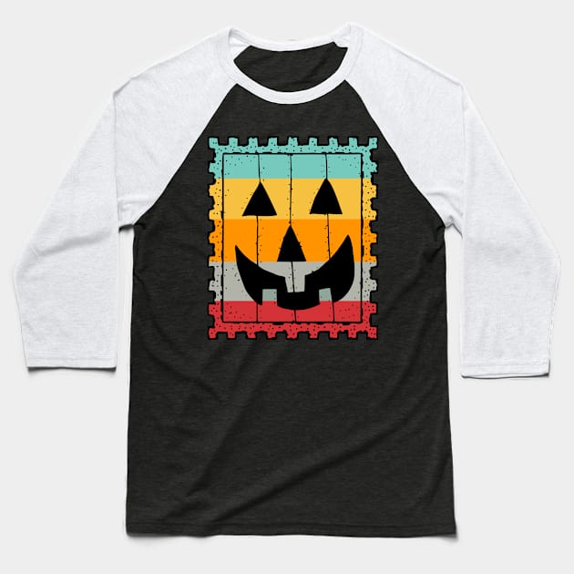 Pumpkin Halloween Costume Retro Vintage Gift For Men And Women Baseball T-Shirt by issambak